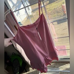 Pink BCB generation tiered ruffle hem, mini dress size 16 NWT